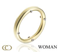 Anneau Chimento Femme Fedi in Or Diamante 0.03 Ct 1A08456B11140